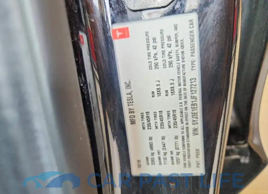 5YJ3E1EB1JF127213# 13
