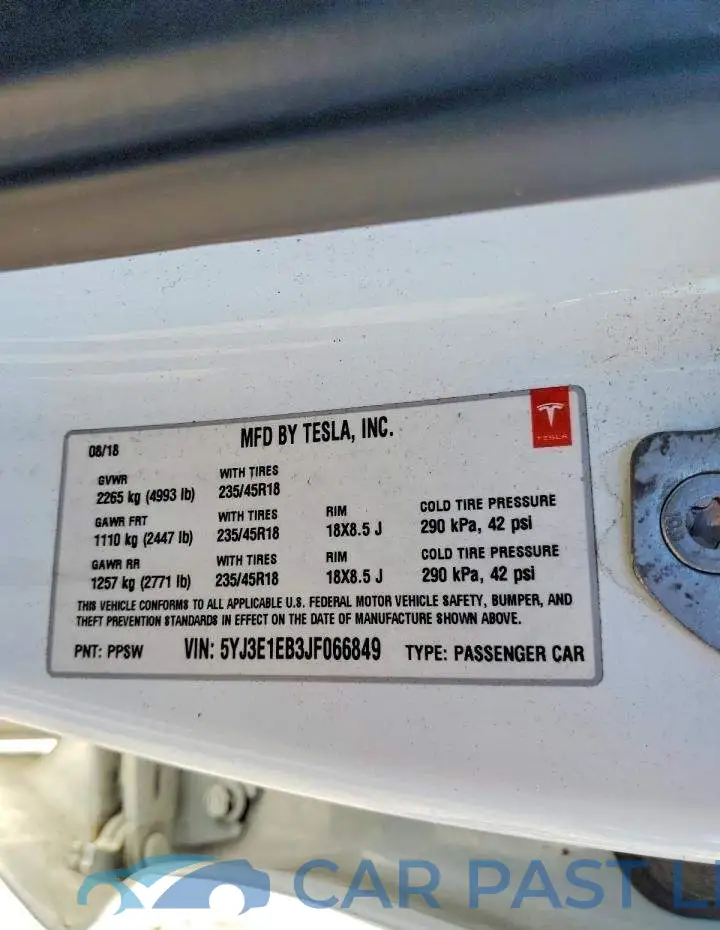 5YJ3E1EB3JF066849# 13