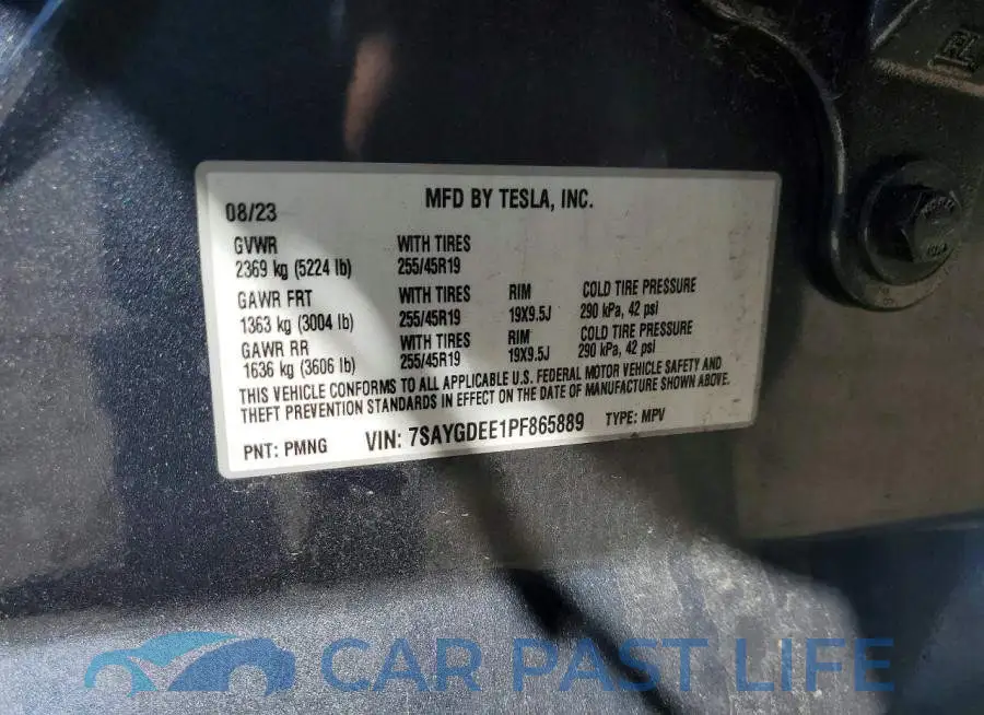 7SAYGDEE1PF865889# 13