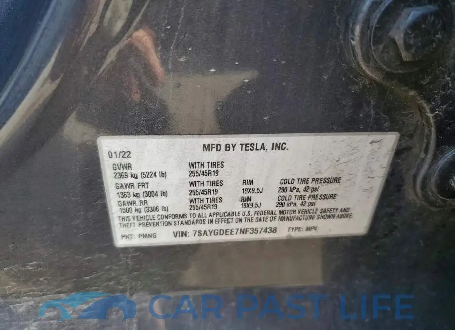 7SAYGDEE7NF357438# 13