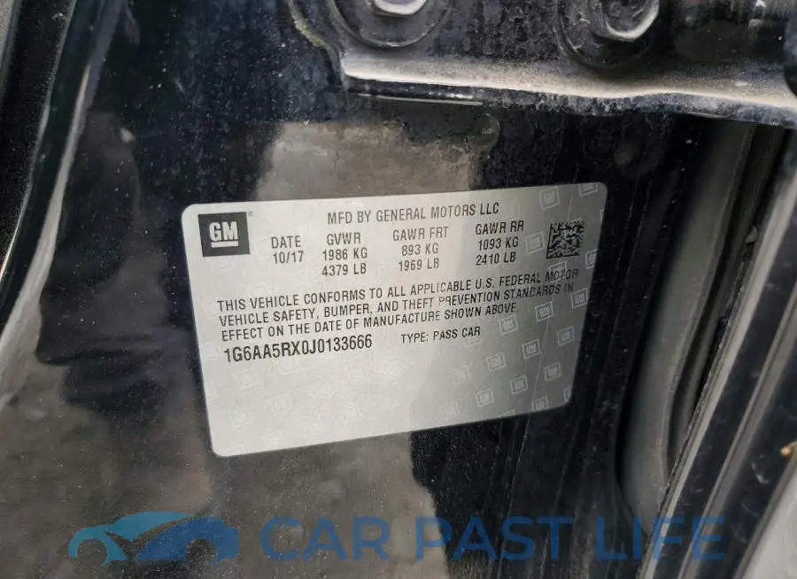 1G6AA5RX0J0133666# 13