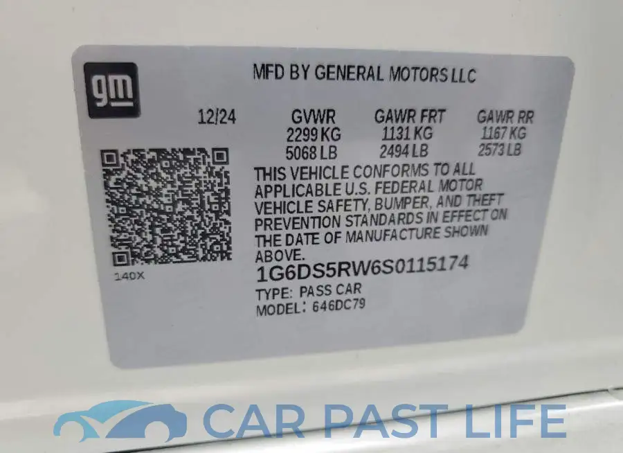 1G6DS5RW6S0115174# 12