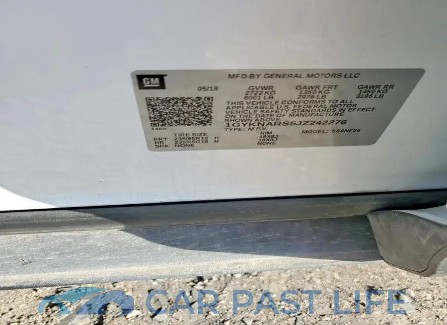 1GYKNARS5JZ242276# 12