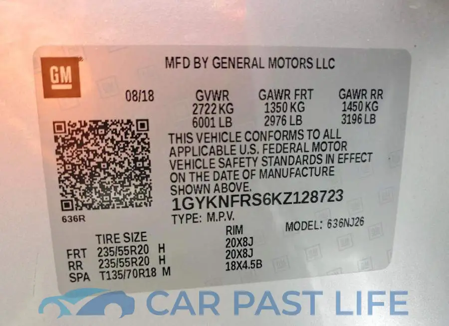 1GYKNFRS6KZ128723# 13