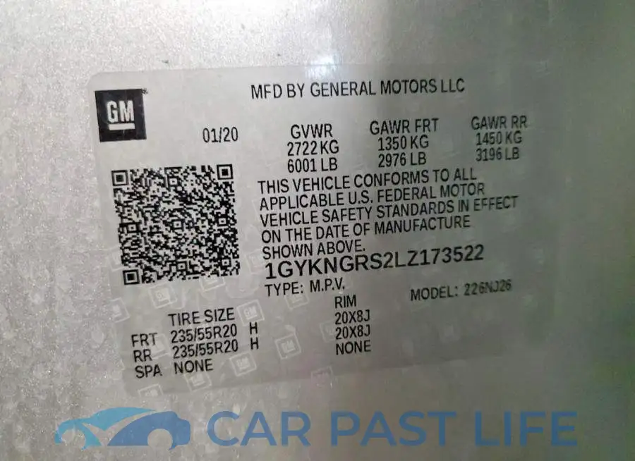 1GYKNGRS2LZ173522# 14