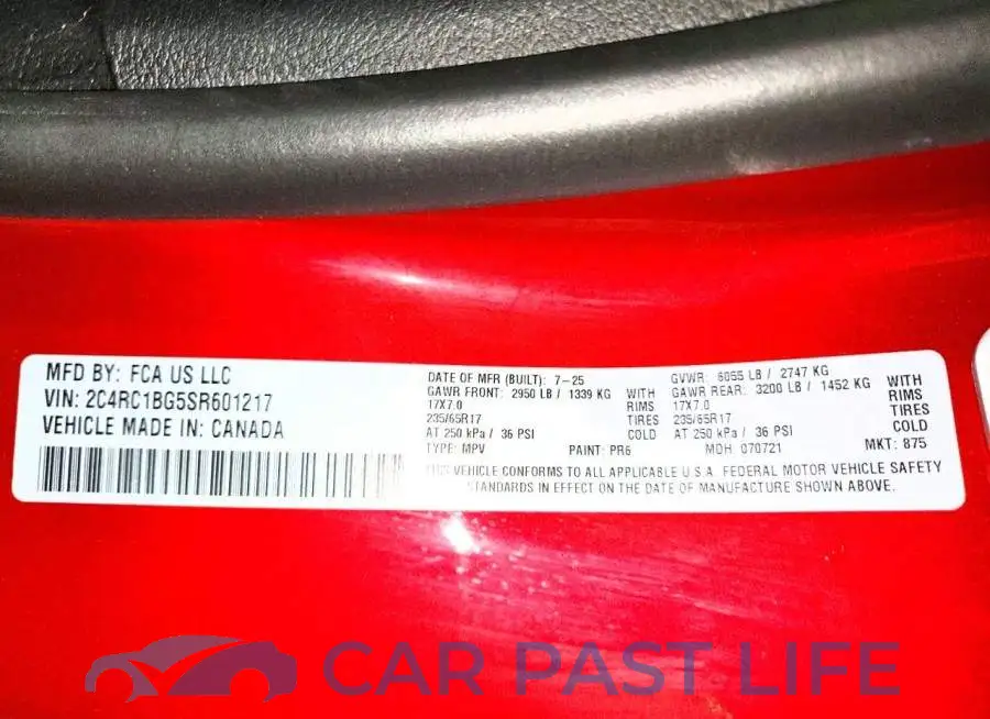 2C4RC1BG5SR601217# 13