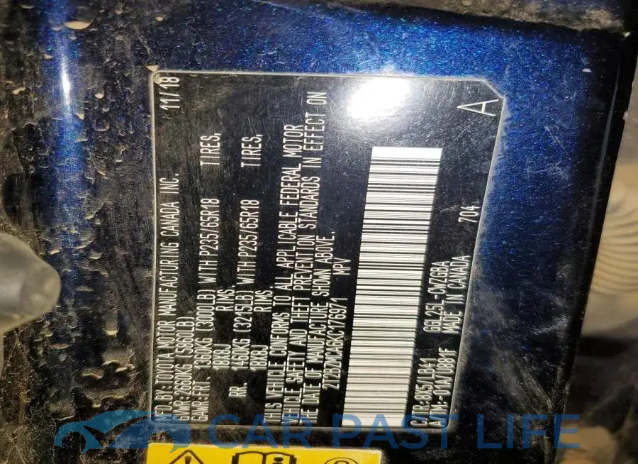 2T2BZMCA6KC176971# 13