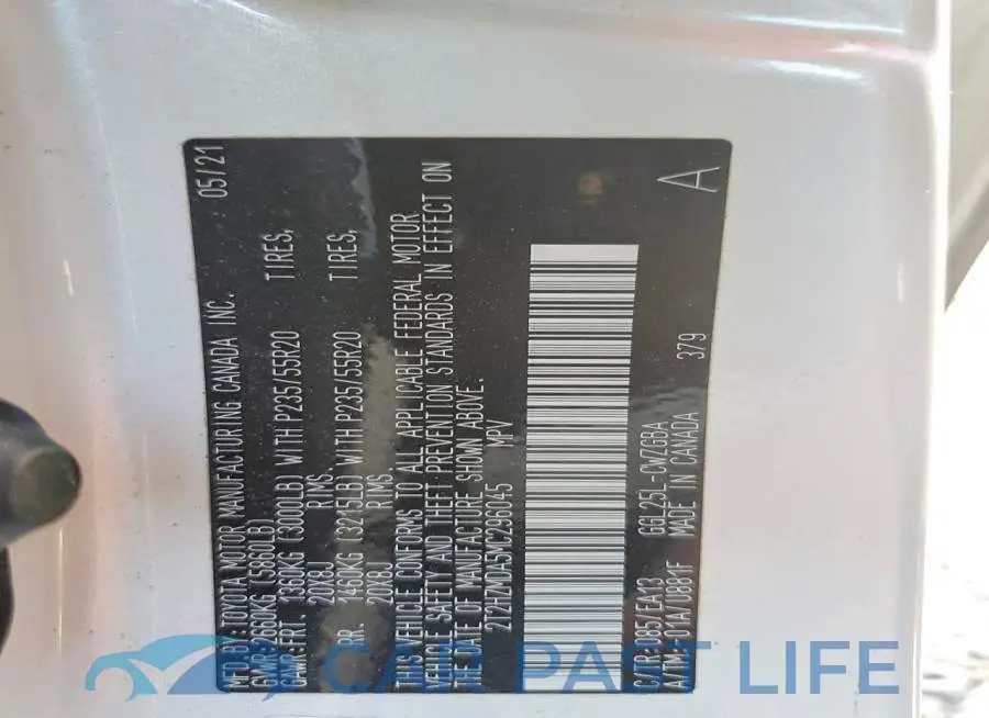 2T2HZMDA5MC296045# 13