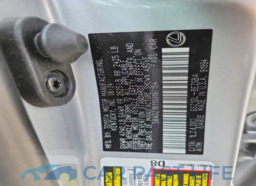 58ADZ1B11SU187154# 13