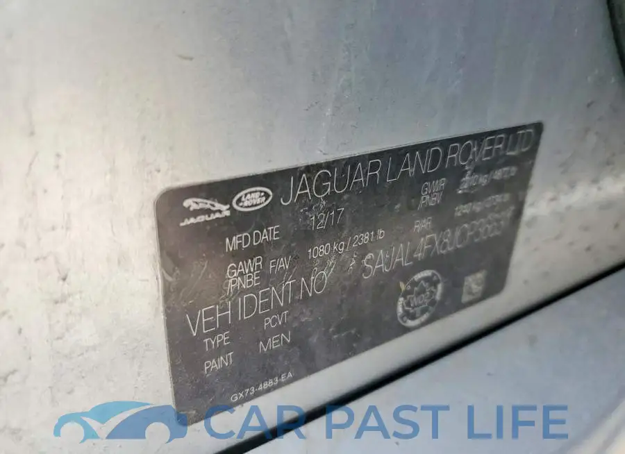 SAJAL4FX8JCP36631# 12