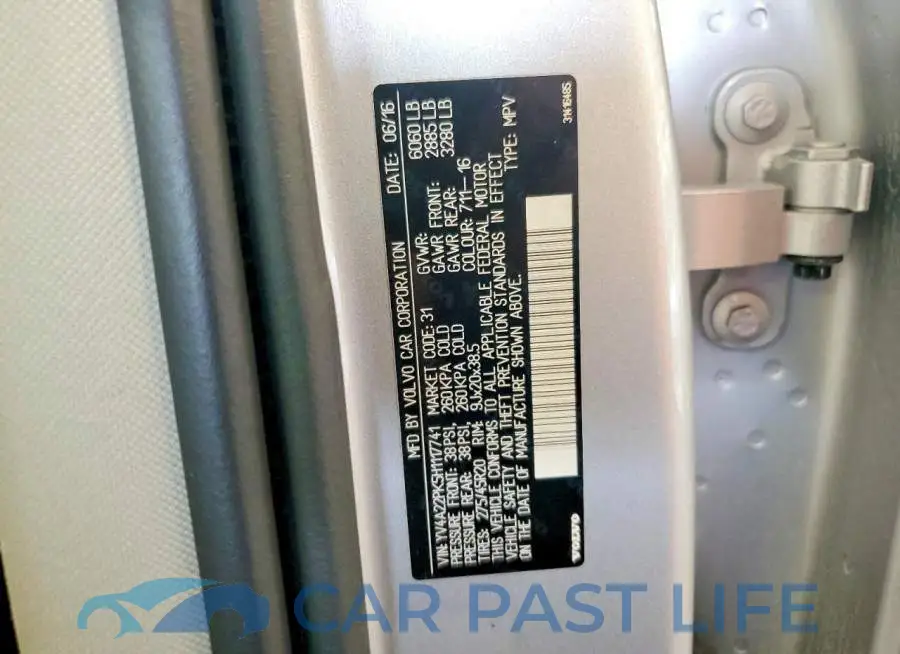 YV4A22PK5H1117741# 13