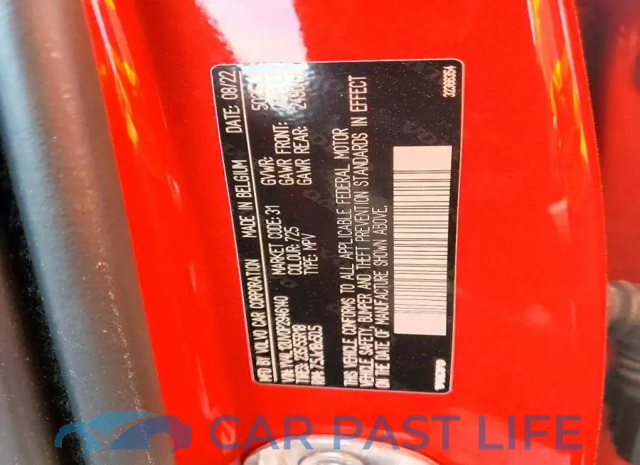 YV4L12UV0P2946140# 12