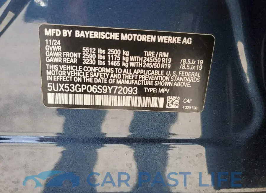 5UX53GP06S9Y72093# 13