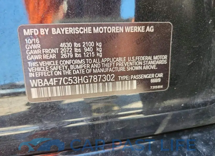WBA4F7C53HG787302# 13