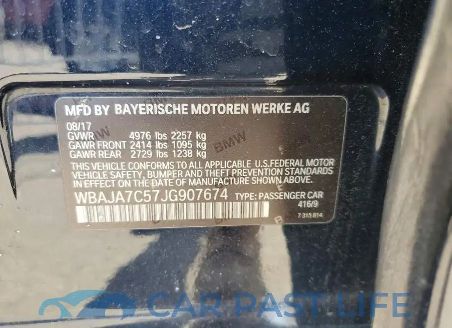 WBAJA7C57JG907674# 12