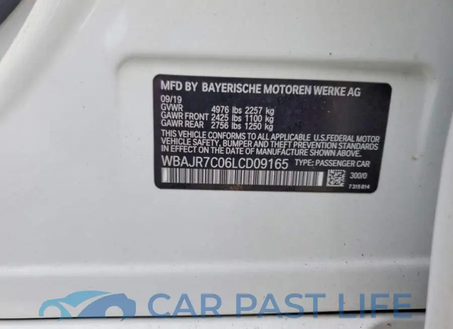 WBAJR7C06LCD09165# 12