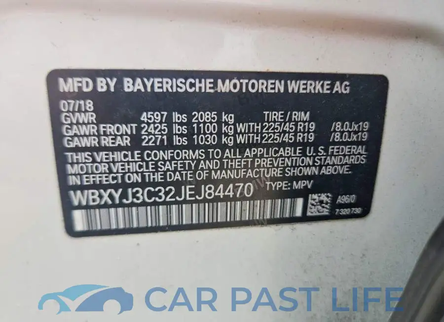 WBXYJ3C32JEJ84470# 14