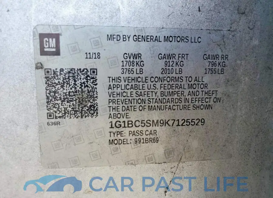 1G1BC5SM9K7125529# 13