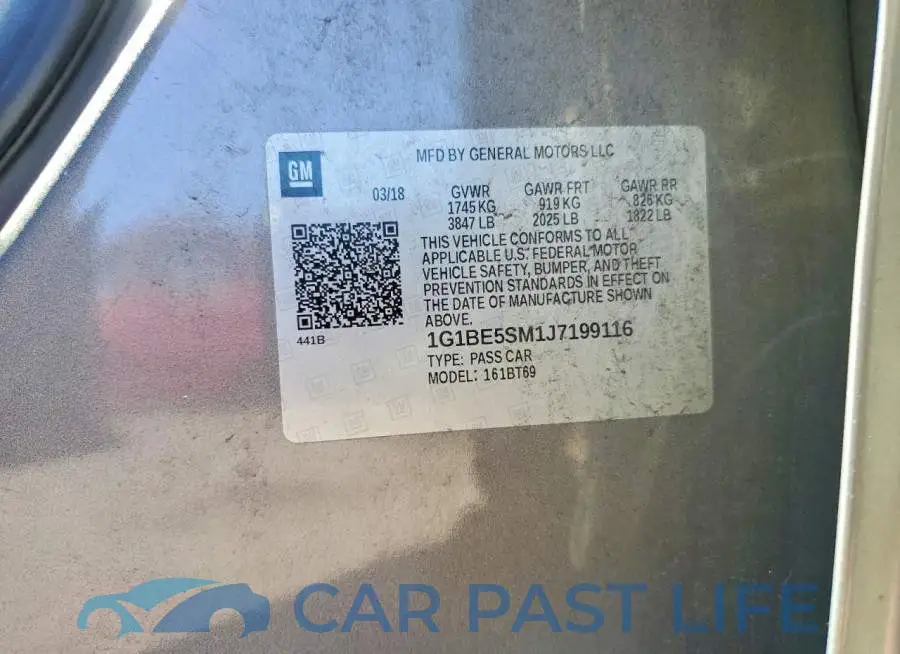 1G1BE5SM1J7199116# 12
