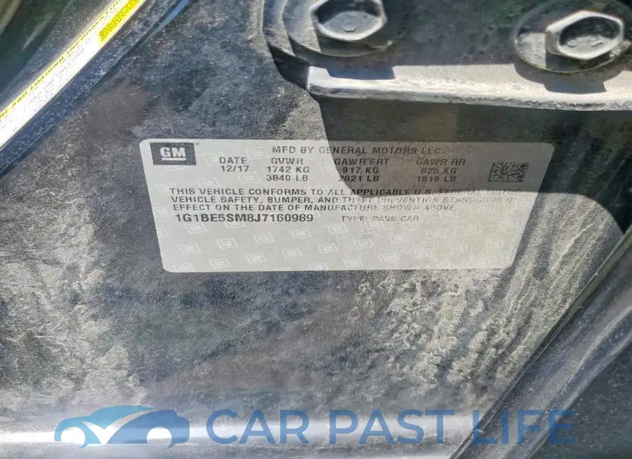 1G1BE5SM8J7160989# 12