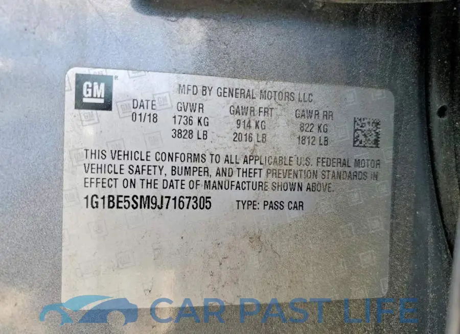 1G1BE5SM9J7167305# 12