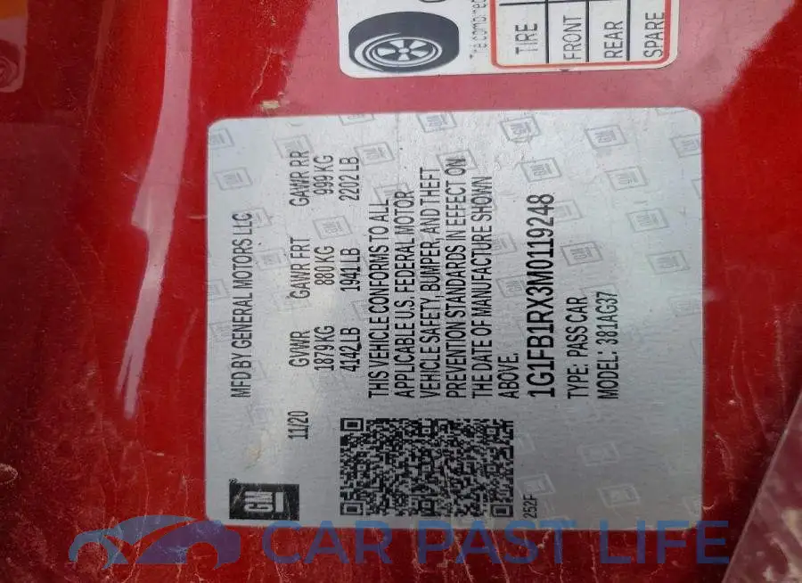 1G1FB1RX3M0119248# 13