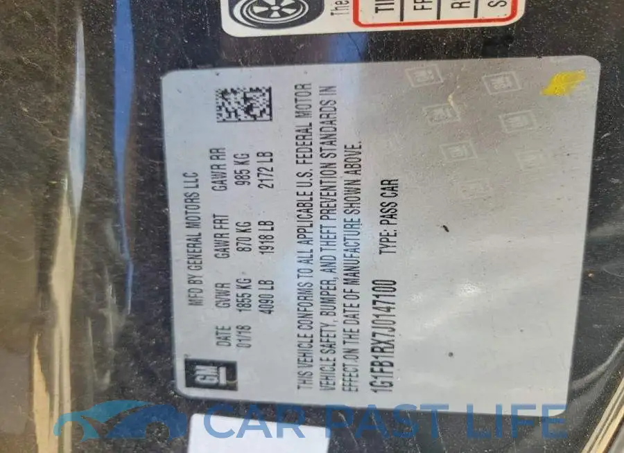1G1FB1RX7J0147100# 12