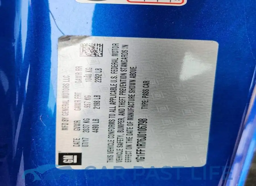 1G1FF1R76J0106798# 12