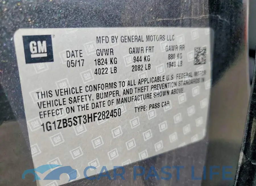 1G1ZB5ST3HF282450# 12