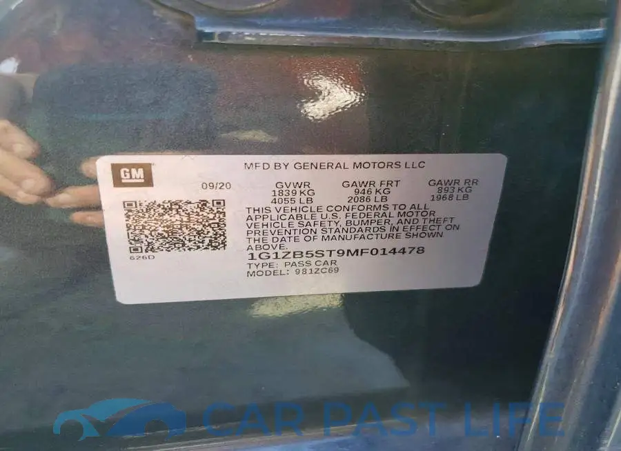 1G1ZB5ST9MF014478# 12