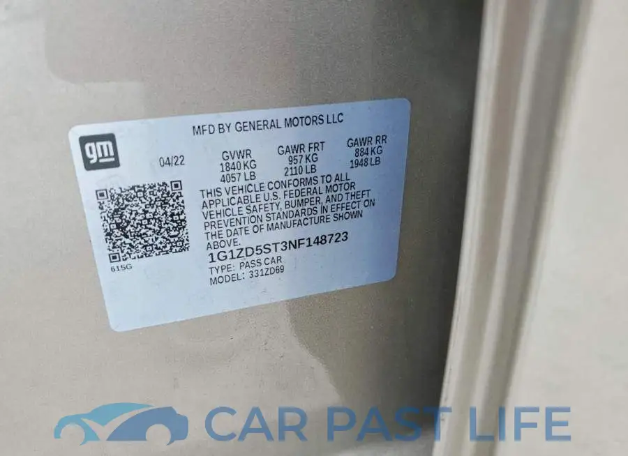 1G1ZD5ST3NF148723# 12