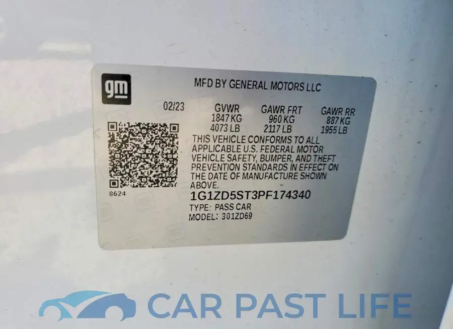 1G1ZD5ST3PF174340# 12