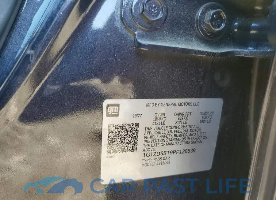 1G1ZD5ST9PF120539# 12