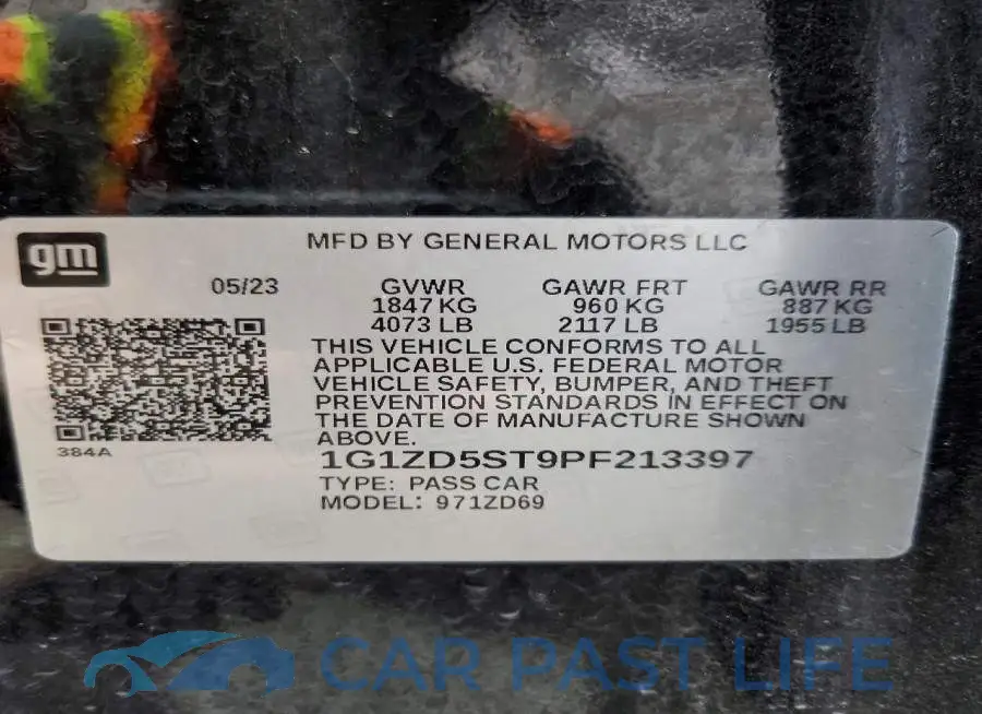 1G1ZD5ST9PF213397# 12