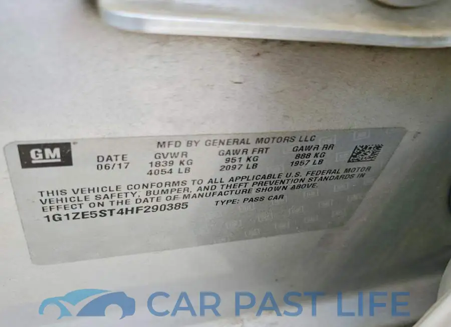 1G1ZE5ST4HF290385# 12