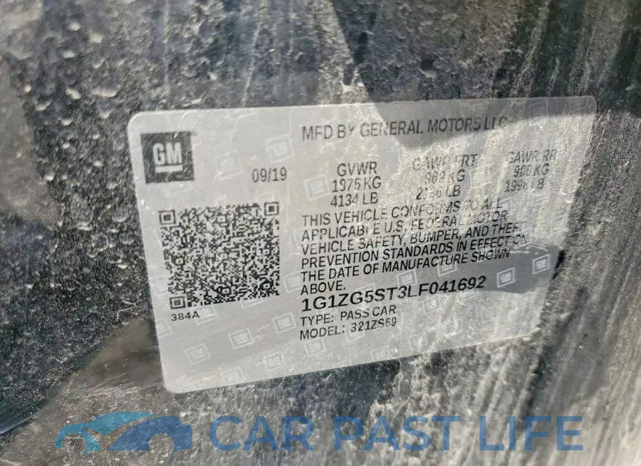 1G1ZG5ST3LF041692# 12