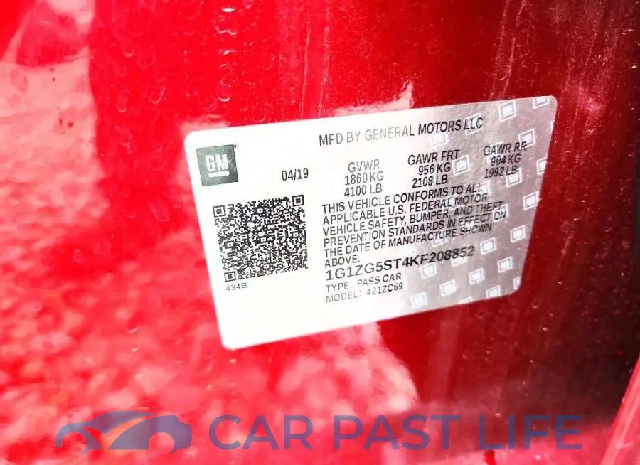 1G1ZG5ST4KF208852# 13