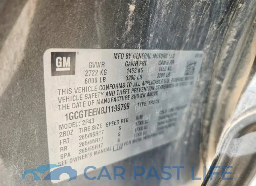 1GCGTEEN8J1199799# 12
