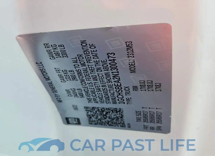 1GCHSBEA2N1300473# 13