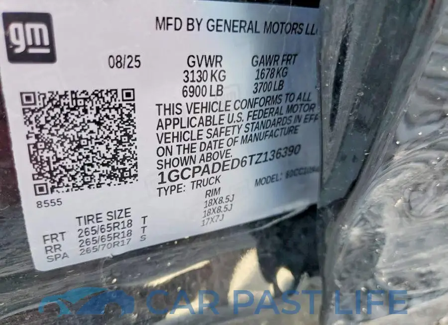 1GCPADED6TZ136390# 12