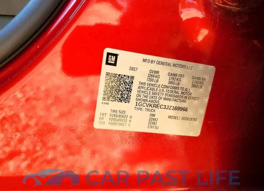 1GCVKREC3JZ169966# 13