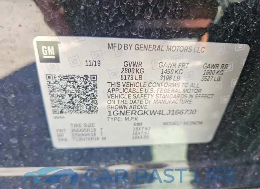 1GNERGKW4LJ166730# 13