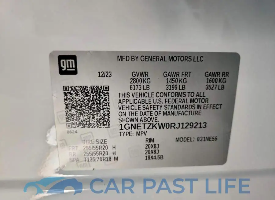 1GNETZKW0RJ129213# 13