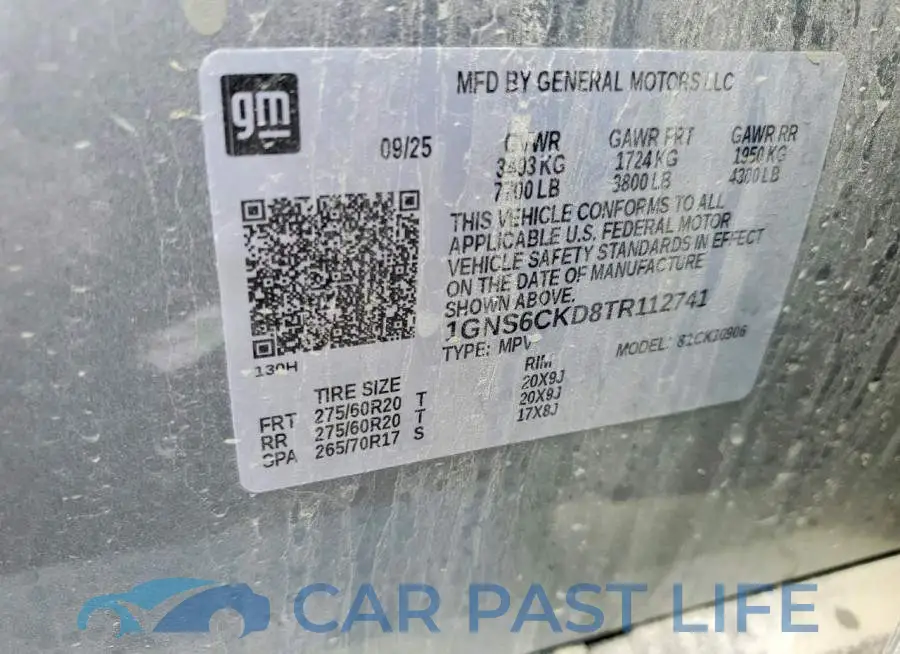 1GNS6CKD8TR112741# 13