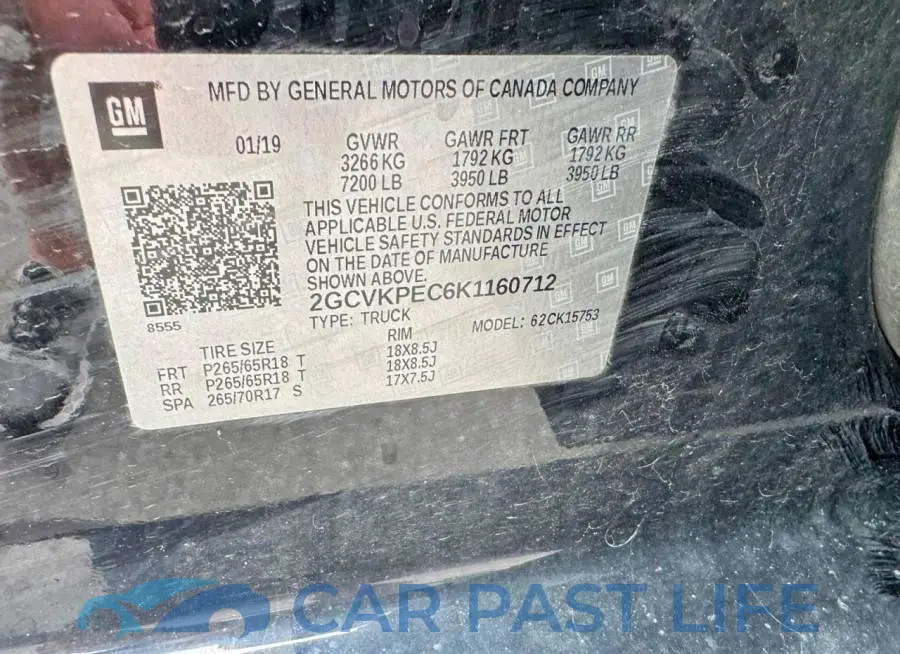 2GCVKPEC6K1160712# 12