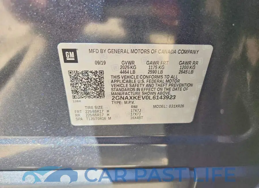2GNAXKEV0L6143923# 13