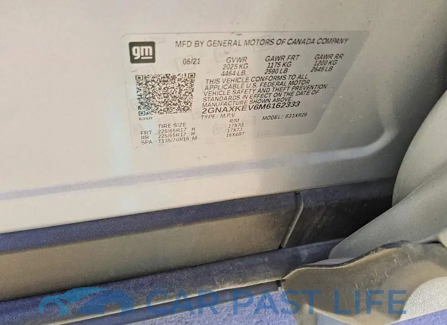 2GNAXKEV6M6162333# 13
