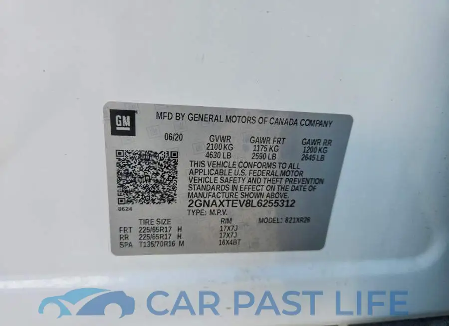 2GNAXTEV8L6255312# 13