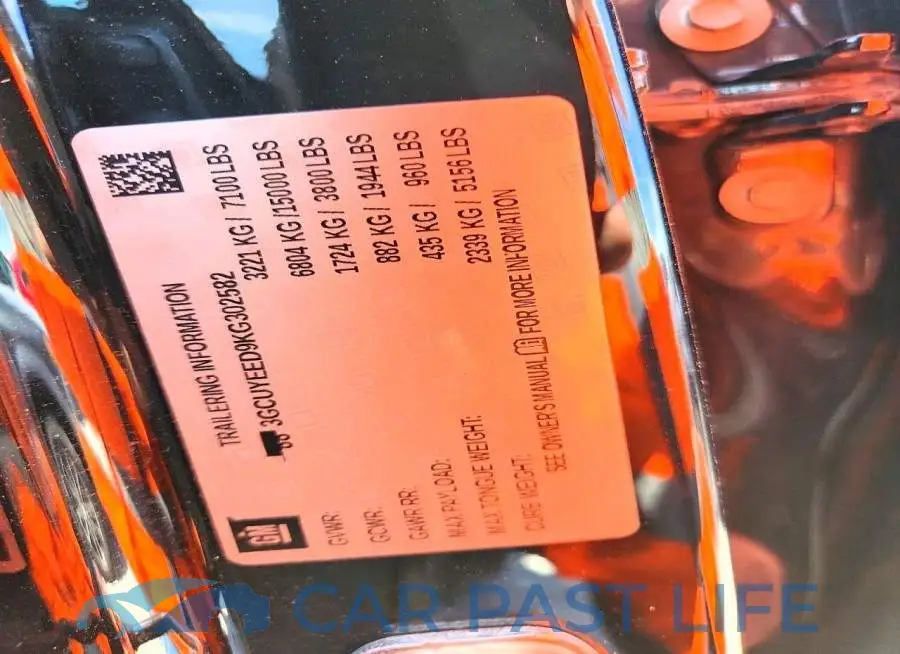 3GCUYEED9KG302582# 12