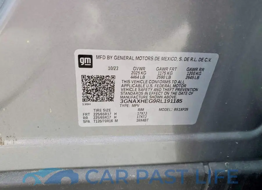3GNAXHEG9RL191185# 13
